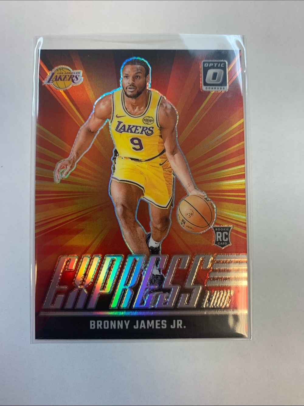 Bronny James Jr. Lakers 'Express' Holographic Rookie Card